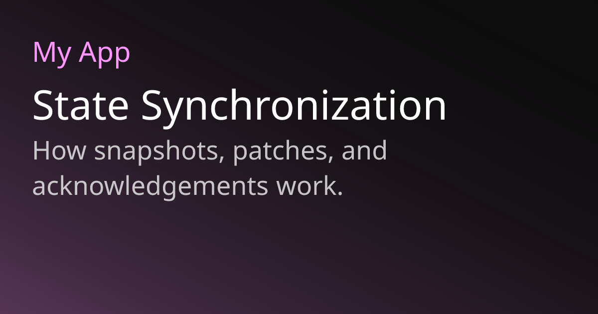 State Synchronization | NEXIS Docs